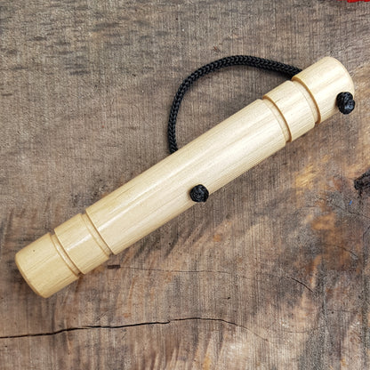 Wooden massage training stick yawara with blunt ends - European Hornbeam