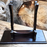 Wooden stand on the platform for weapons for 2 units - European Ash