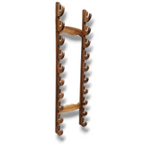 The Wall Stand for Weapons - Sword, Bokken, Staff - 7-10 Layer - Natural Wood (Walnut)