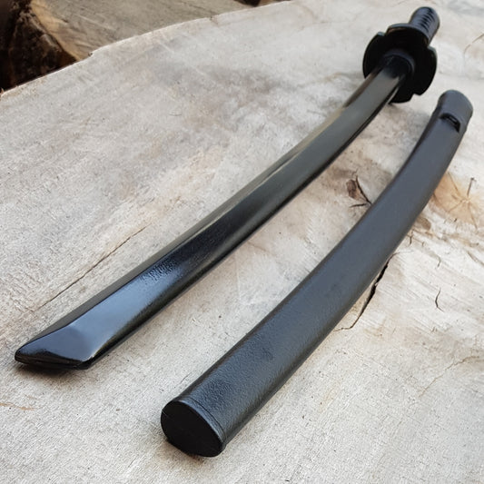 Wooden daito bokken with tsuba, plastic saya and tsukamaki - Japanese sword 102 cm (40.1") for Iaido - European Hornbeam