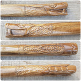 Wooden knife tanto Deluxe Dragon - Walnut