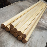 Wooden Jo staff for aikido jodo kobudo 128 cm (50.4") - European Ash - 10 pcs (20% off)