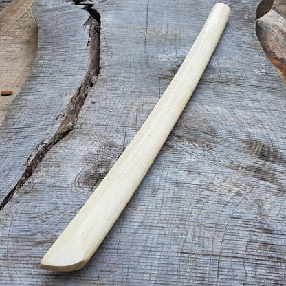 Wakizashi - Japanese Small Wooden Sword 68 cm (27") - European Hornbeam