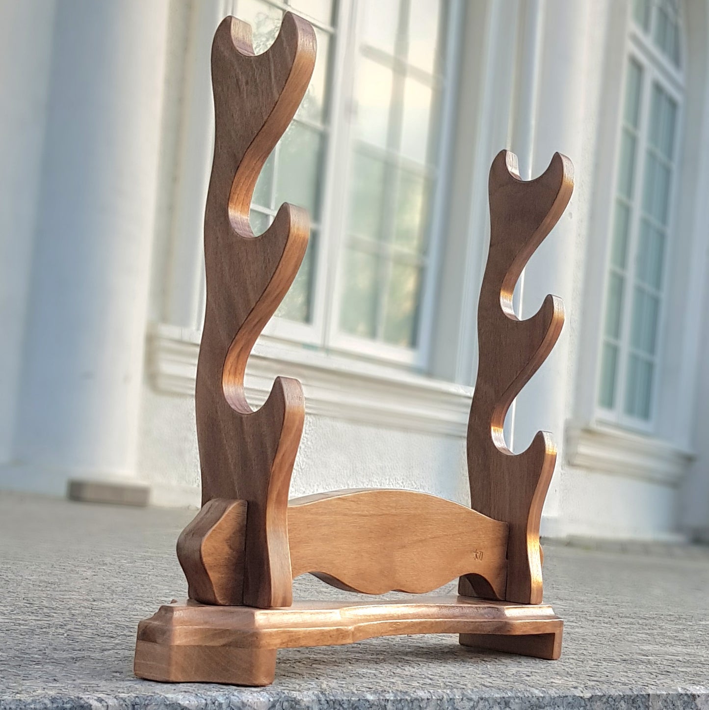 Premium wooden sword stand for katana, samurai, and collectible swords