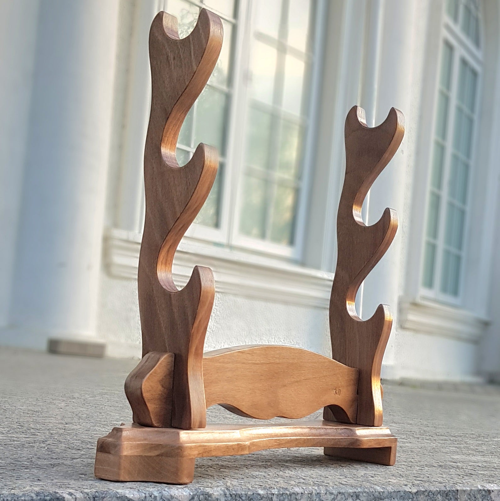 Premium wooden sword stand for katana, samurai, and collectible swords