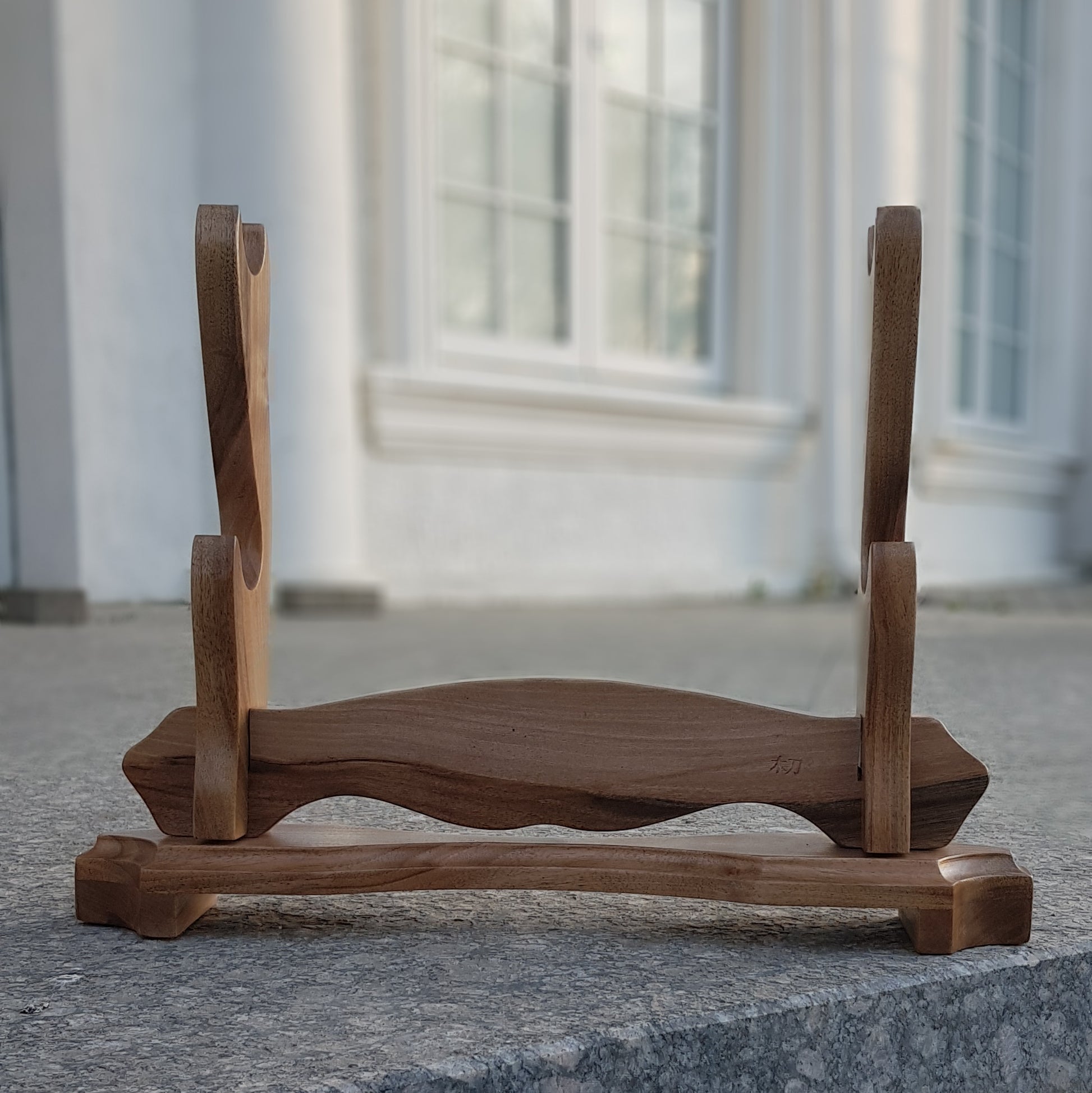 Durable wooden sword holder for samurai swords, katanas, and decorative blades
