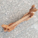 Exclusive Sword Katana Bokken Stand Holder - Natural Wood Walnut - 2 layer