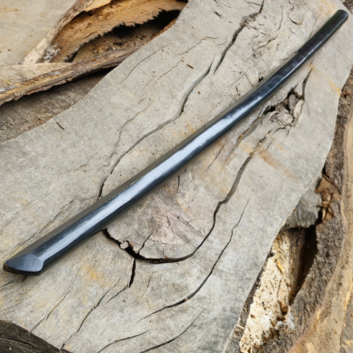 Wooden Long Chinese two-handed wushu sword Miao Dao 150 cm (59") - Robinia Wood