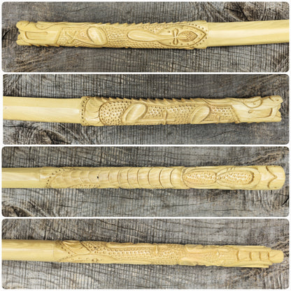Wooden Bokken Daito Deluxe Dragon 102 (40.1") cm - Aikido, Kenjutsu -  European Hornbeam