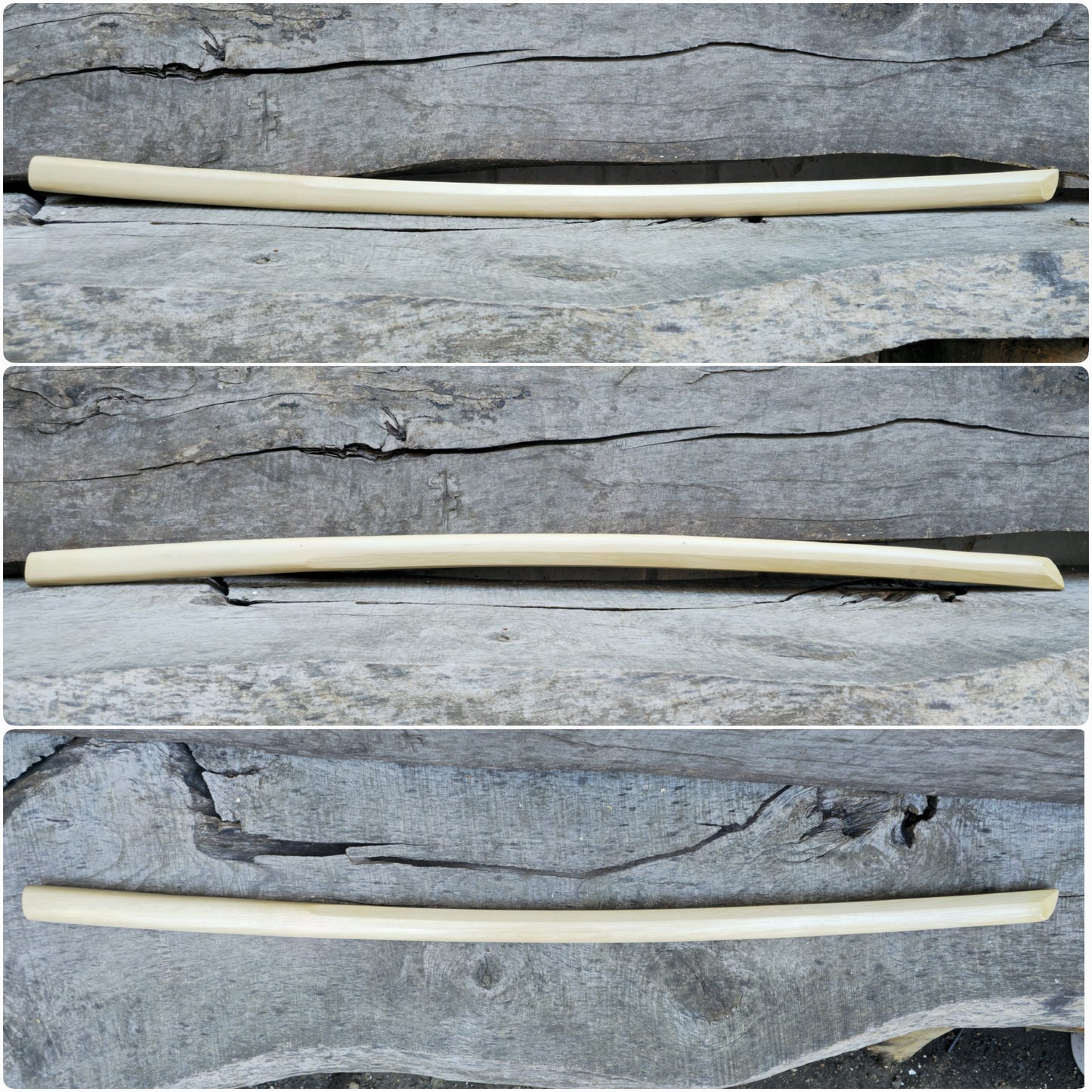High-quality wooden bokken for martial arts training, crafted from durable wood with a smooth finish. Ideal for kendo, aikido, and samurai sword practice