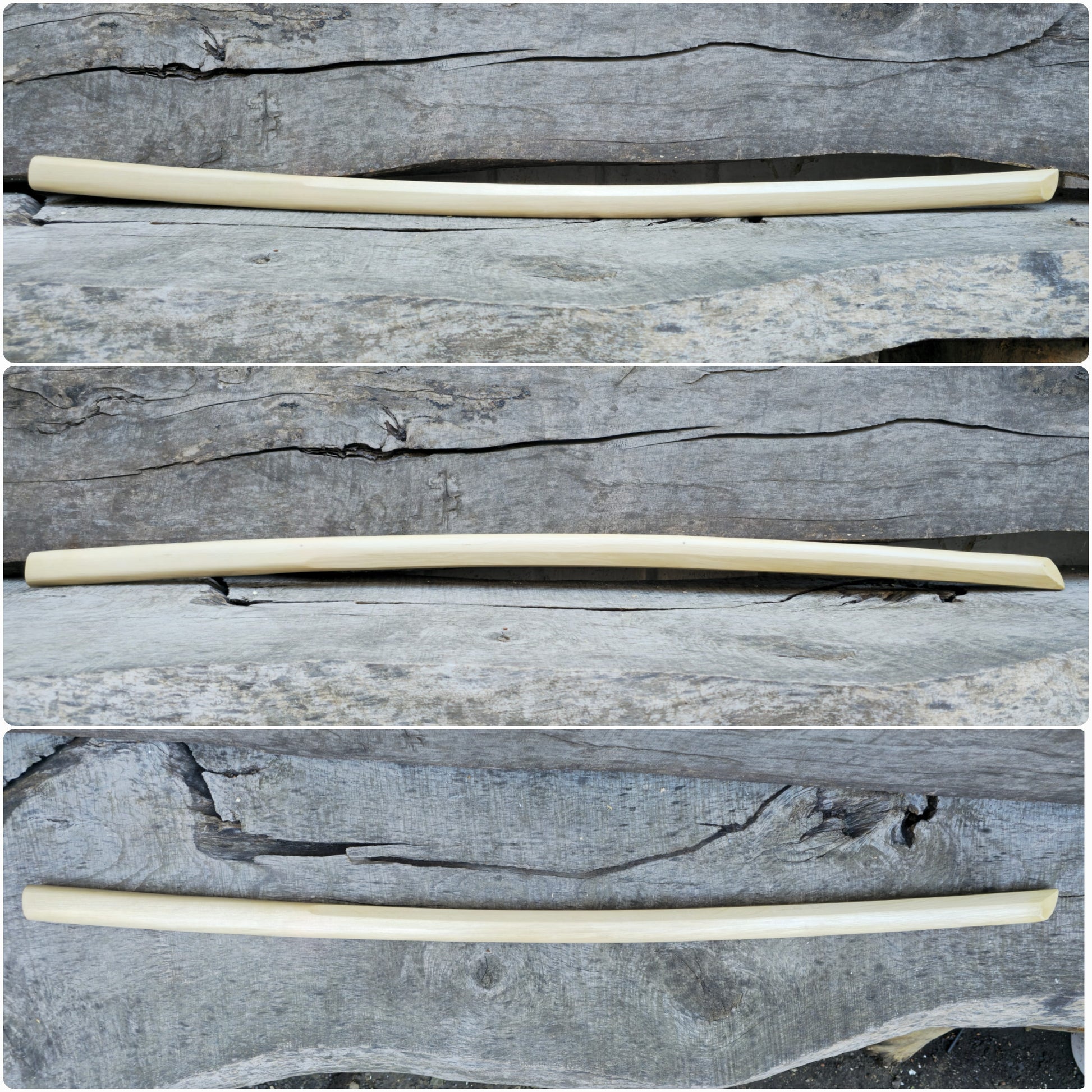 High-quality wooden bokken for martial arts training, crafted from durable wood with a smooth finish. Ideal for kendo, aikido, and samurai sword practice