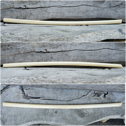 High-quality wooden bokken for martial arts training, crafted from durable wood with a smooth finish. Ideal for kendo, aikido, and samurai sword practice