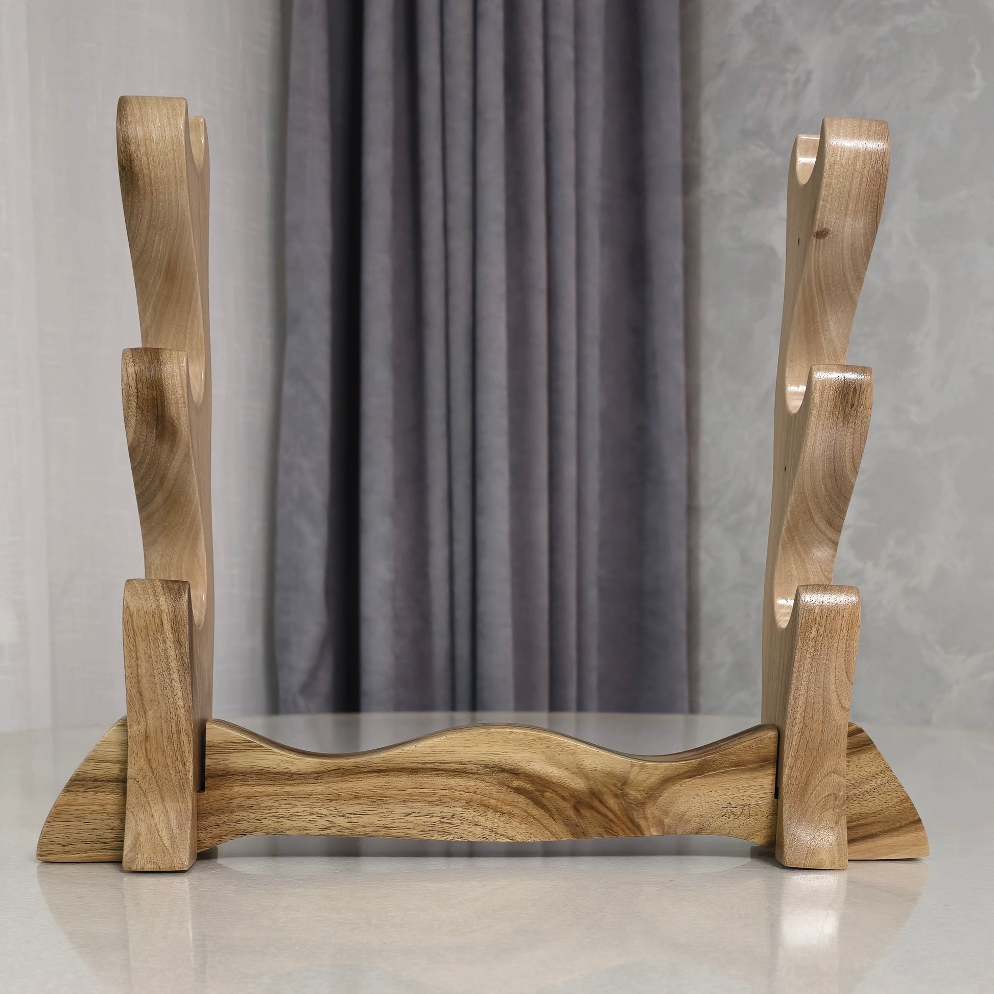 Elegant wooden stand for sword display – ideal for collectors and martial artists