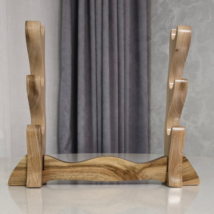 Elegant wooden stand for sword display – ideal for collectors and martial artists