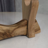 Sword Katana Bokken Stand Holder - Natural Wood Walnut - 3 layer