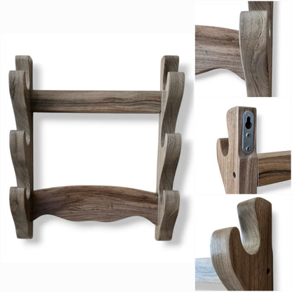 Premium wooden sword stand for katana, samurai, and collectible swords