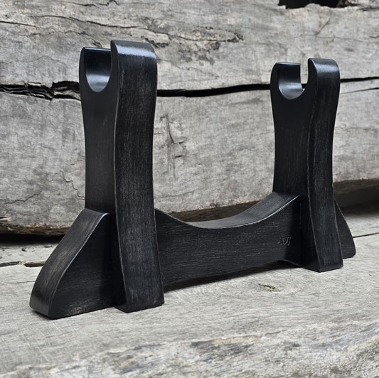 Handcrafted wooden sword and knife display stand – perfect for katanas and collectibles