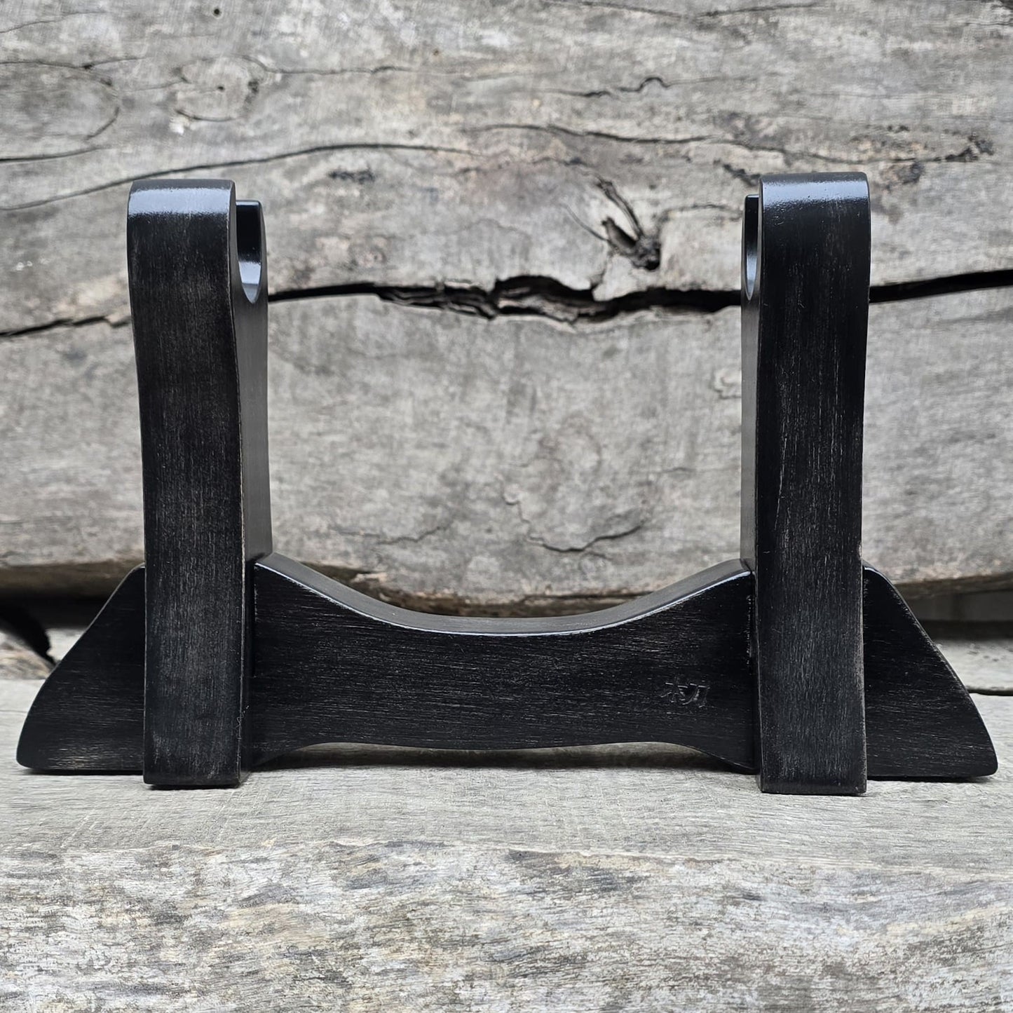 Handcrafted wooden sword and knife display stand – perfect for katanas and collectibles