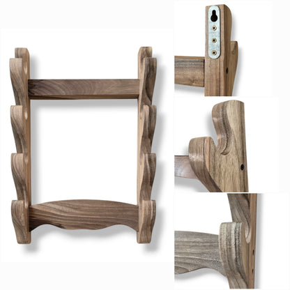 Wooden Katana & Bokken wall rack for martial arts swords