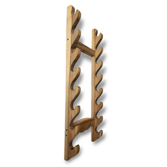 Wooden Katana & Bokken wall rack for martial arts swords