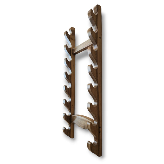 Wooden Katana & Bokken wall rack for martial arts swords