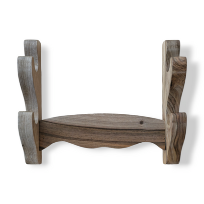 Durable wooden sword holder for samurai swords, katanas, and decorative blades