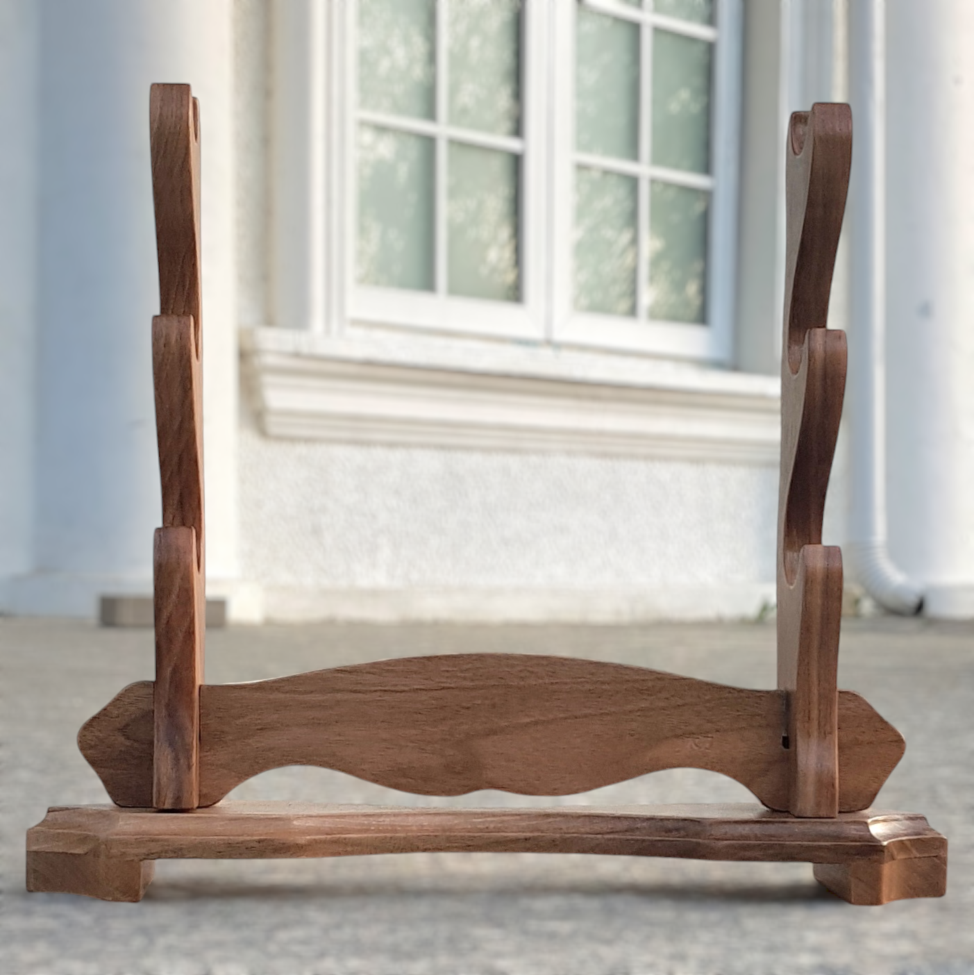 Premium wooden sword stand for katana, samurai, and collectible swords