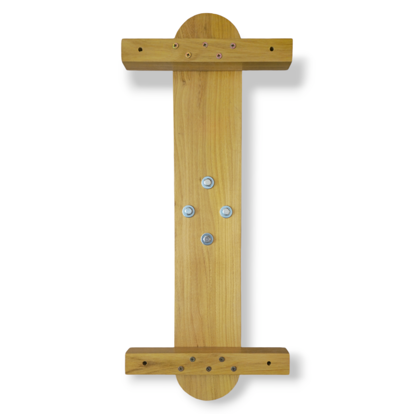 Traditional wooden makiwara for karate striking and conditioning training