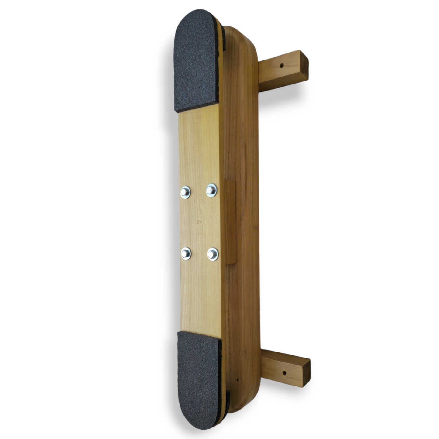 Traditional wooden makiwara for karate striking and conditioning training