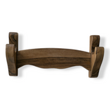 Wooden Wall Mounted Sword Katana Bokken Rack - Natural Wood Walnut Rack - 1 Layer