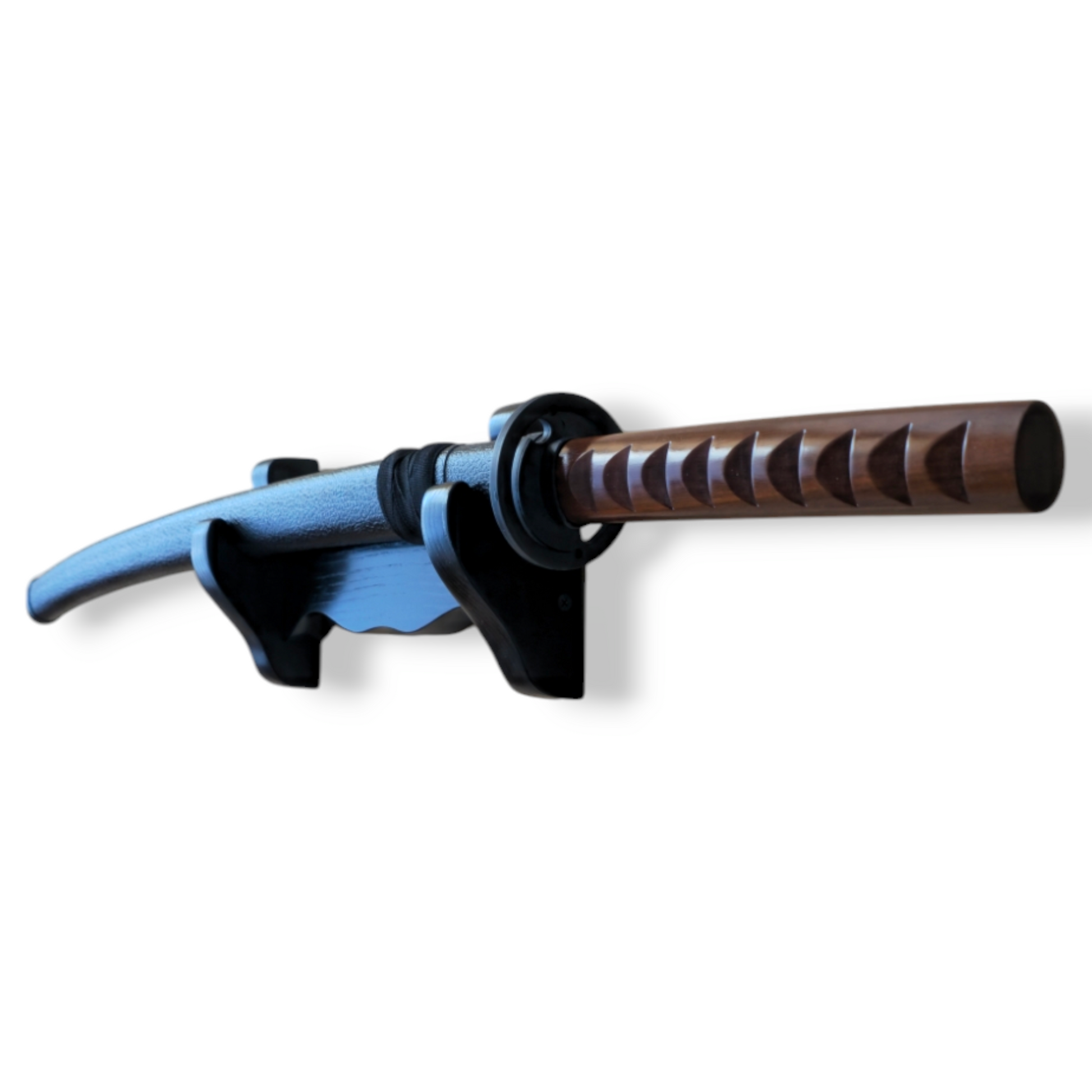 Durable wooden sword holder for samurai swords, katanas, and decorative blades