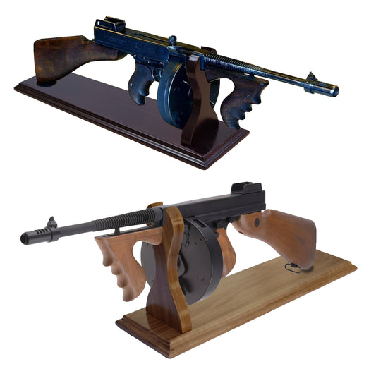 Stand for The Submachine Thompson (Tommy Gun) - Natural Wood