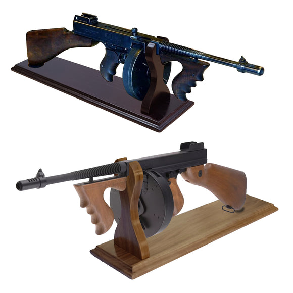 Stand for The Submachine Thompson (Tommy Gun) - Natural Wood