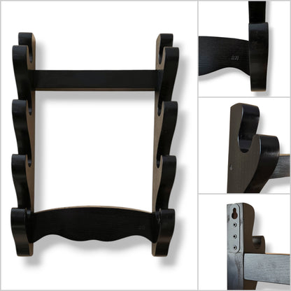 Wooden Katana & Bokken wall rack for martial arts swords