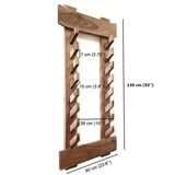 The Wall Stand for Weapons Japanese Style - Sword, Bokken, Staff - 8 Layer - Natural Wood (Walnut)