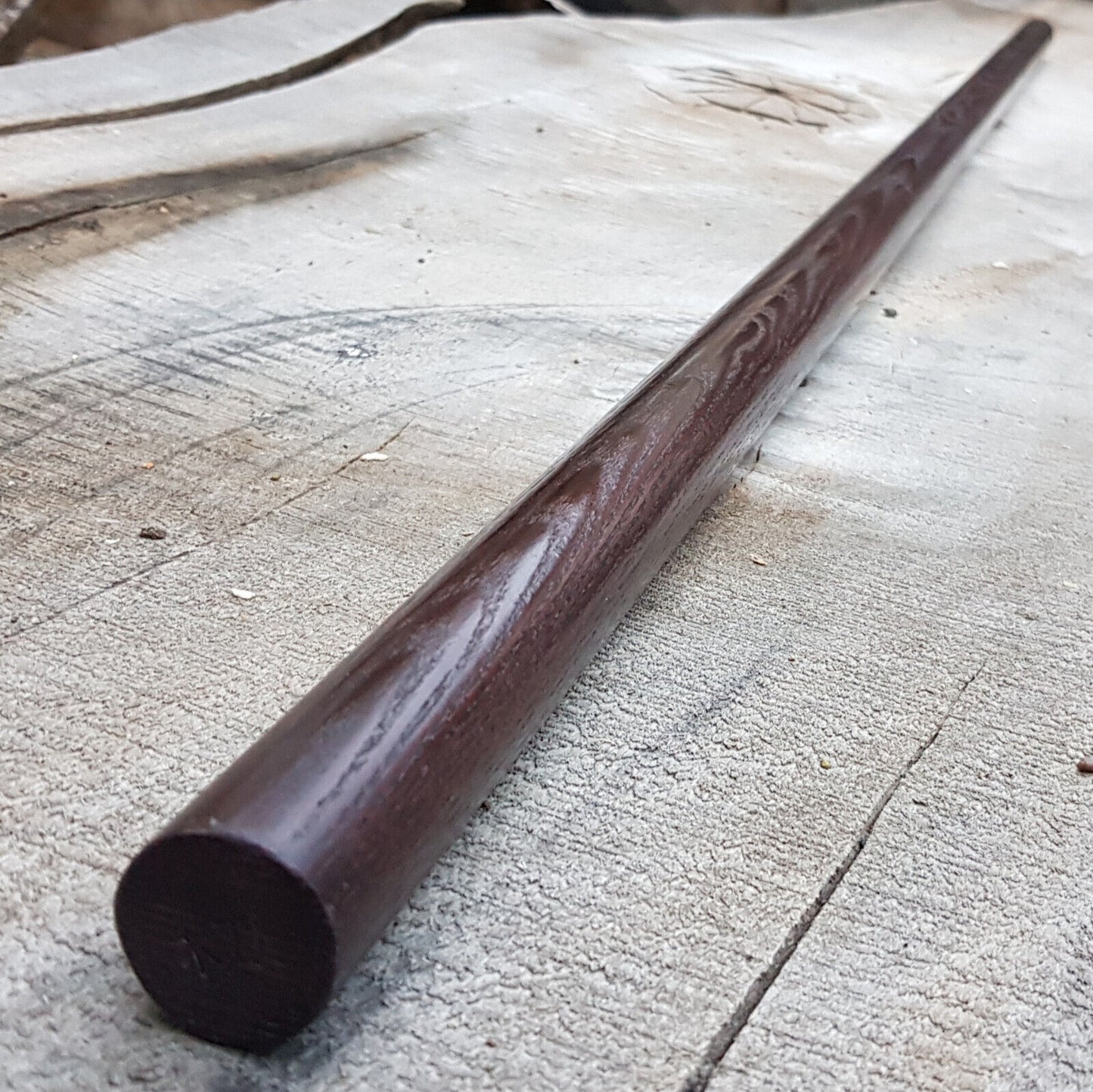 Wooden Bo long pole stick 182 cm (71,7")/Diameter 30 mm (1.18") - European Ash