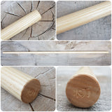 Wooden Bo long pole stick 182 cm (71,7")/Diameter 30 mm (1.18") - European Ash