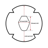 Plastic tsuba (garda) for bokken