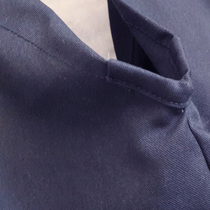 Japanese Hakama with Hook and Loop Fastener - Budo - Aikido - Kendo (Navy blue)