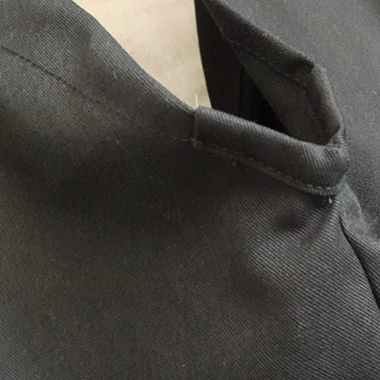 Japanese Hakama with Hook and Loop Fastener - Budo - Aikido - Kendo (Black)