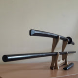 Набір дерев'яної зброї для айкідо - Bokken Daito 102 см (40.1") з цуба, джо 128 см (50.4"), танто - Robinia Wood