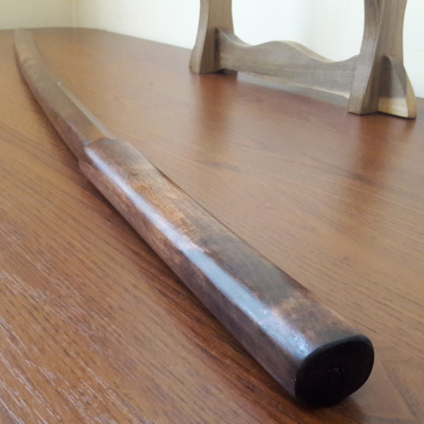Wakizashi short Japanese sword bokken 54.5 cm (21,2") - European Hornbeam