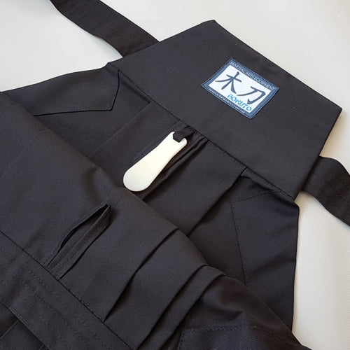 Japanese Hakama Bokuto Deluxe Black for Aikido Kendo Iaido