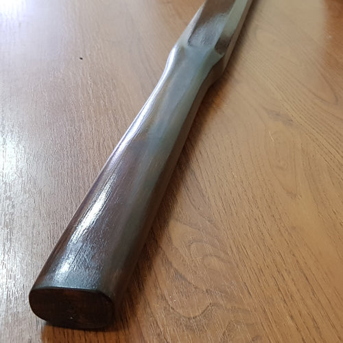 Heavy wooden suburito bokken for strength and technique training in kendo and aikido. Made from solid hardwood with a smooth, balanced design.