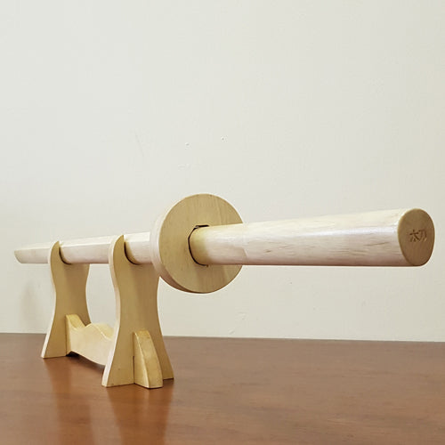 Wooden bokken - Japanese sword - Kashima Shin Ryu with tsuba - European Hornbeam