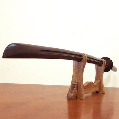 Japanese Bokken Daito 102 (40.1") with groove and tsuba - Aikido,Kendo - European Hornbeam