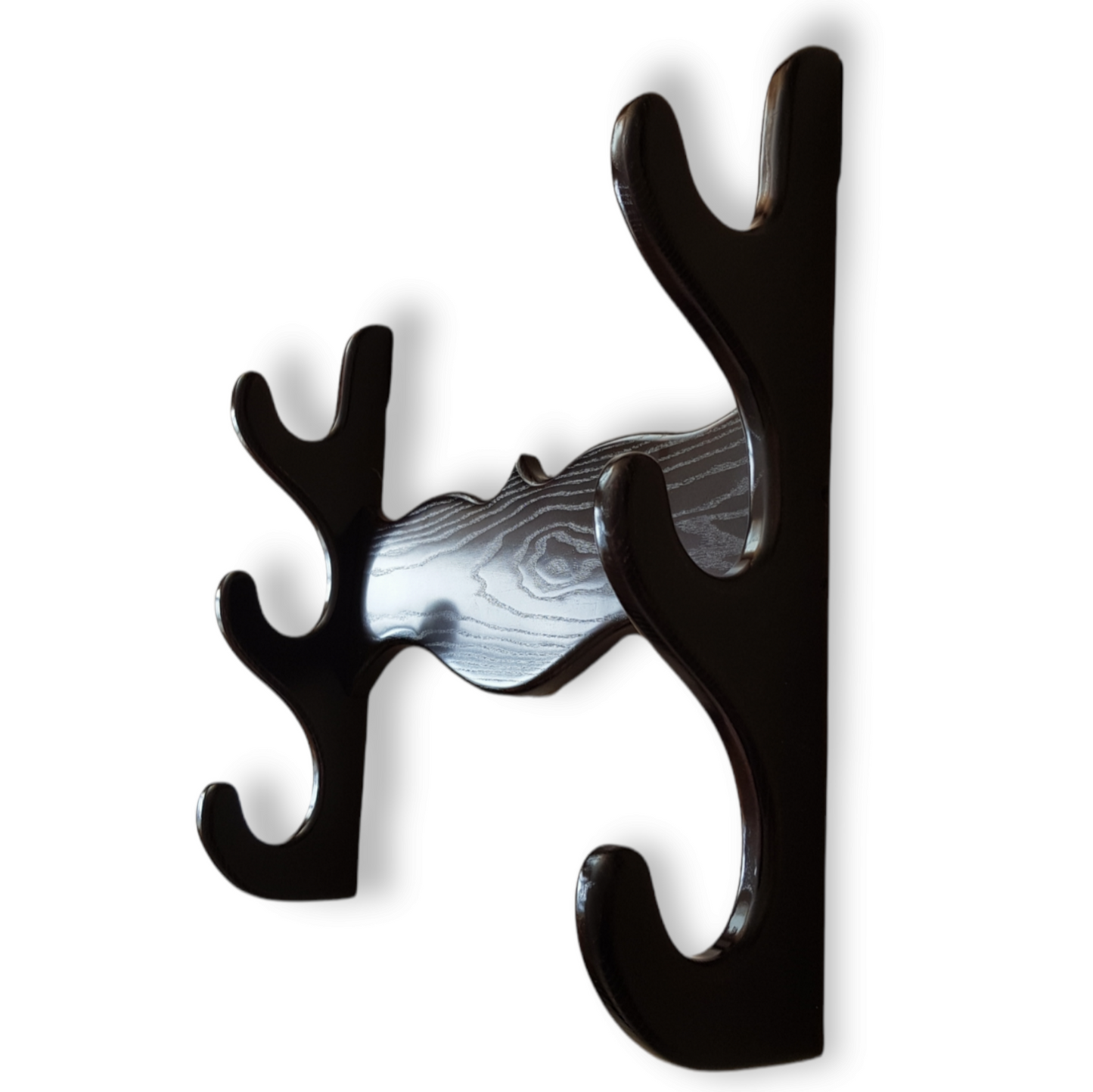 Wooden Wall stand for Swords, Ax, Rifle - Natural Wood Ash Brown - 3 Layers