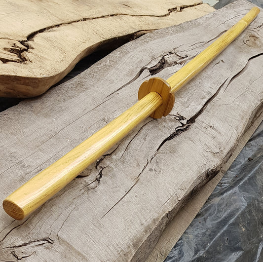Wooden Long Chinese two-handed wushu sword Miao Dao 150 cm (59") - Robinia Wood