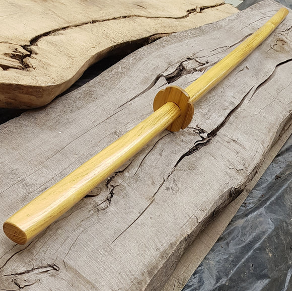 Дерев'яний довгий китайський дворучний меч для ушу Мяо Дао 150 см (59