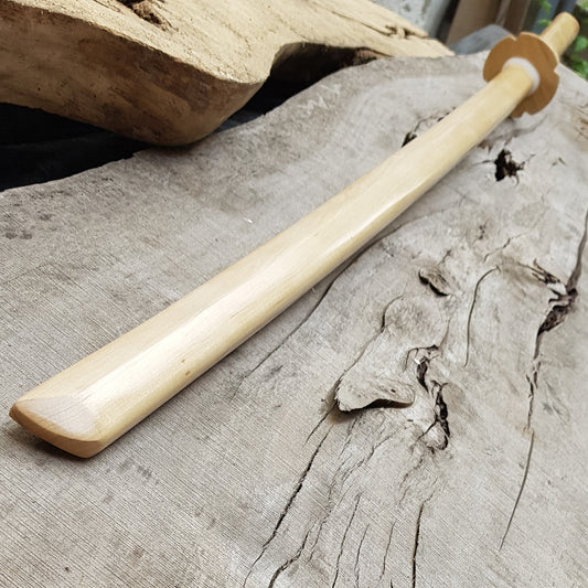 Wooden Long Chinese two-handed wushu sword Miao Dao 150 cm (59") - Hornbeam wood